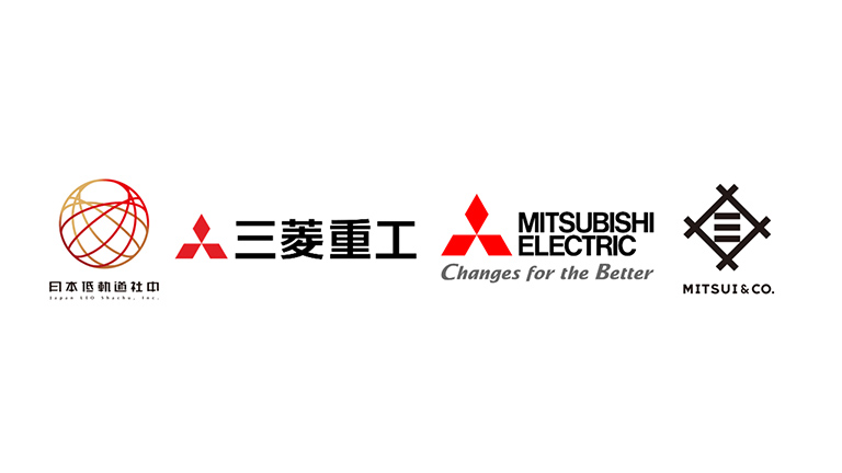 日本低軌道社中及びその株主3社のロゴ